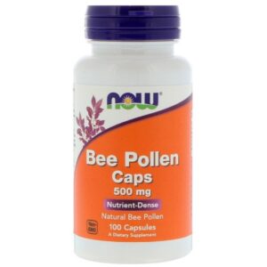 Bee Pollen Caps 500 mg (100 Capsules) - Now Foods