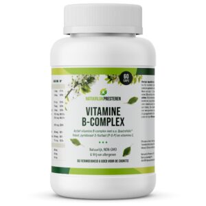 Vitamine B-complex - Quatrefolic® folaat (5-MTHF) - actief B6 en B12 - halfvitaminen - vegan - 60 caps