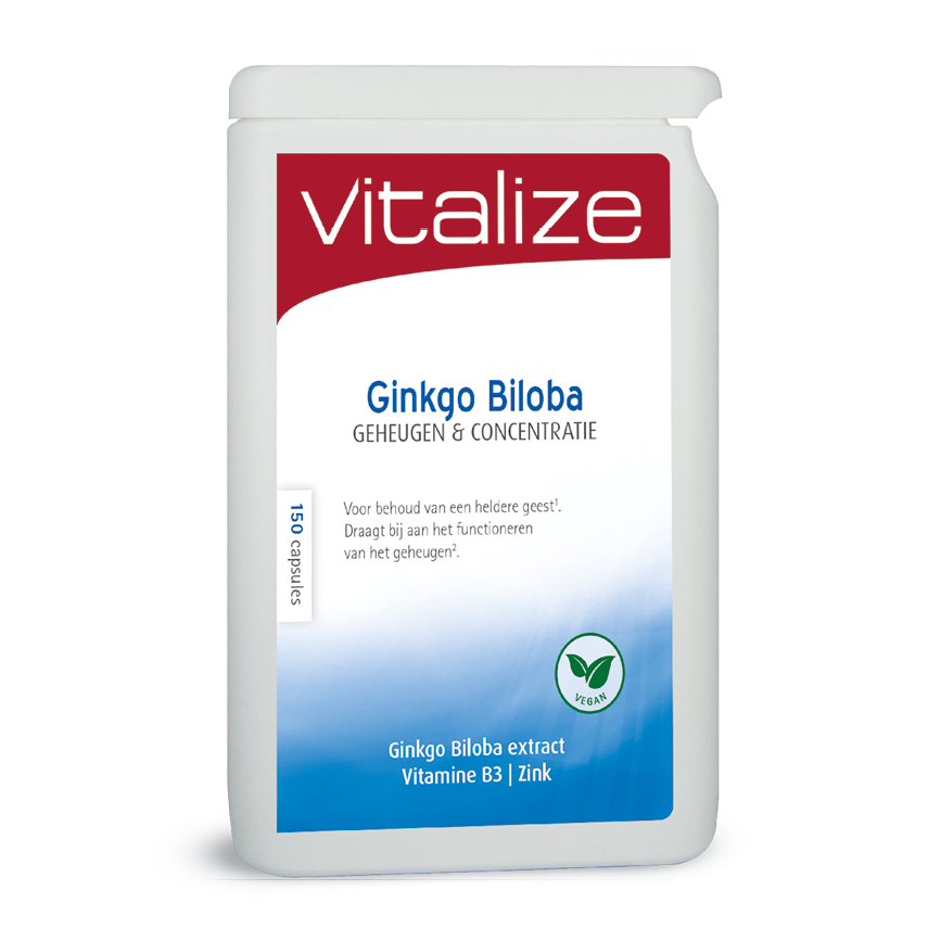 Vitalize Ginkgo Biloba 150 capsules brievenbusverpakking