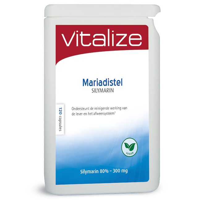 Vitalize Mariadistel Silymarin 120 capsules Brievenbusverpakking