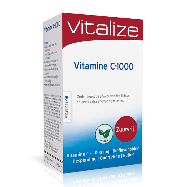 Vitalize Vitamine C 1000 mg Zuurvrij 60 tabletten