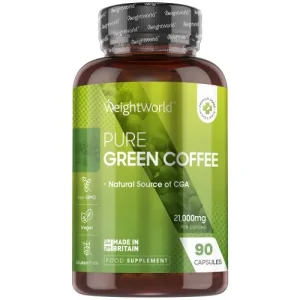 Groene Koffie Puur (Green Coffee) - 21000mg 90 Capsules - Koffieboon Extract - 100% Puur