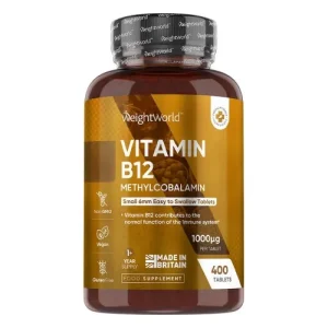 Vitamine B12 400 tabletten - 1000 mcg - Natuurlijke B12 supplement helpt bij vemoeidheid