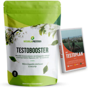 Testobooster - Natuurlijke testosteronbooster - Ashwagandha KSM-66, Zink, Magnesium en vitamine D3– 1 maand