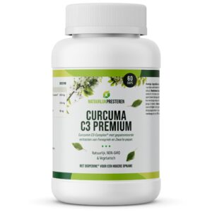 Curcuma C3 Premium– 600 mg - Gepatenteerd Curcumine Extract - Bioperine (zwarte peper) – 60 caps