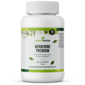 Berberine Premium– 500 mg Rebersa® - Ondersteunt Bloedsuikerspiegel&Cholesterol– Gepatenteerd Extract – 60 caps
